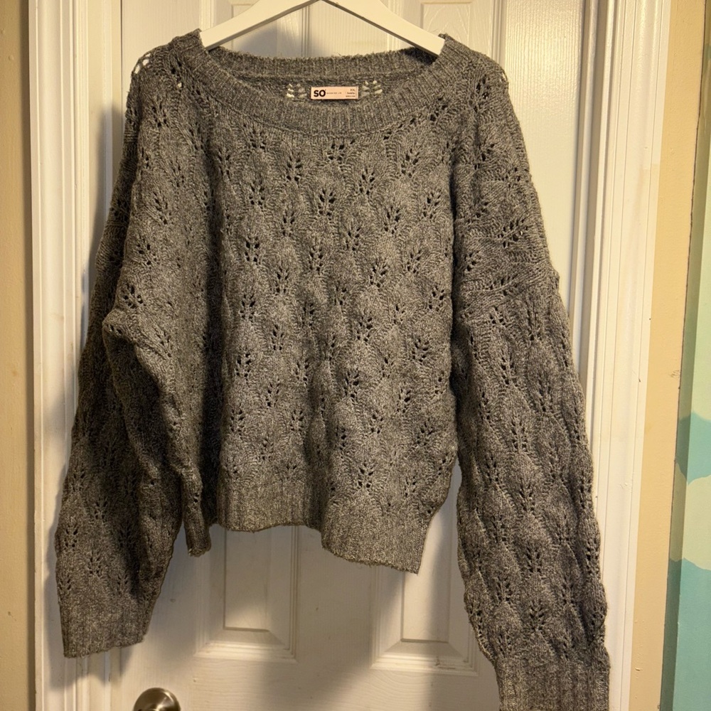 Gray knitted sweater #goth #black #comfy #loungewear #cozy #basics #essential